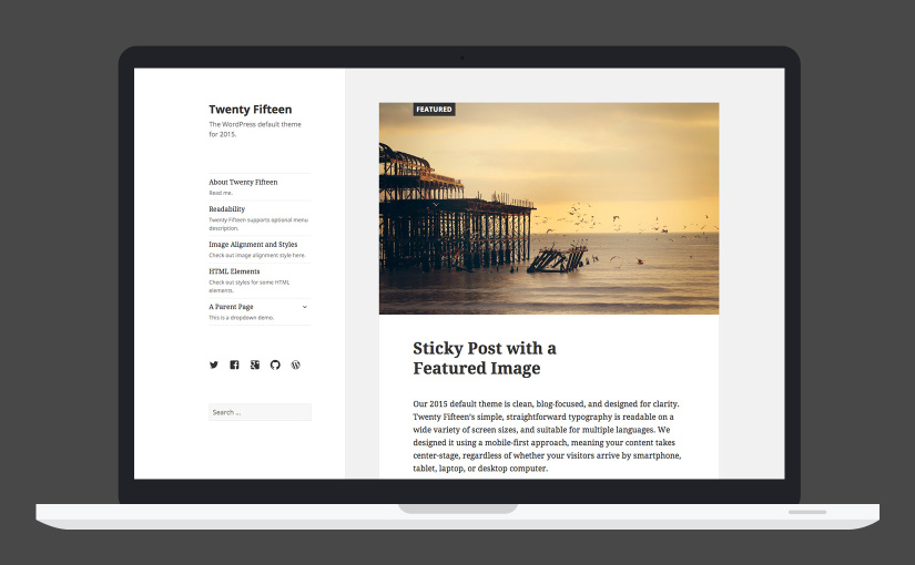 Twenty Fifteen, the WordPress Default Theme for 2015